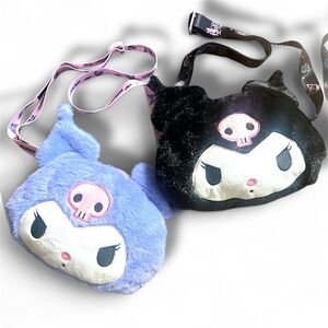 Sanrio Kuromi Plush Crossbody Bag , for kids or adults